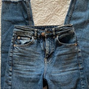 Medium Wash H&M Straight Leg Jeans